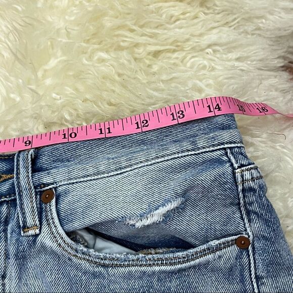 BLANK NYC Distressed High Rise Cut Off Shorts 27 - Picture 7 of 9